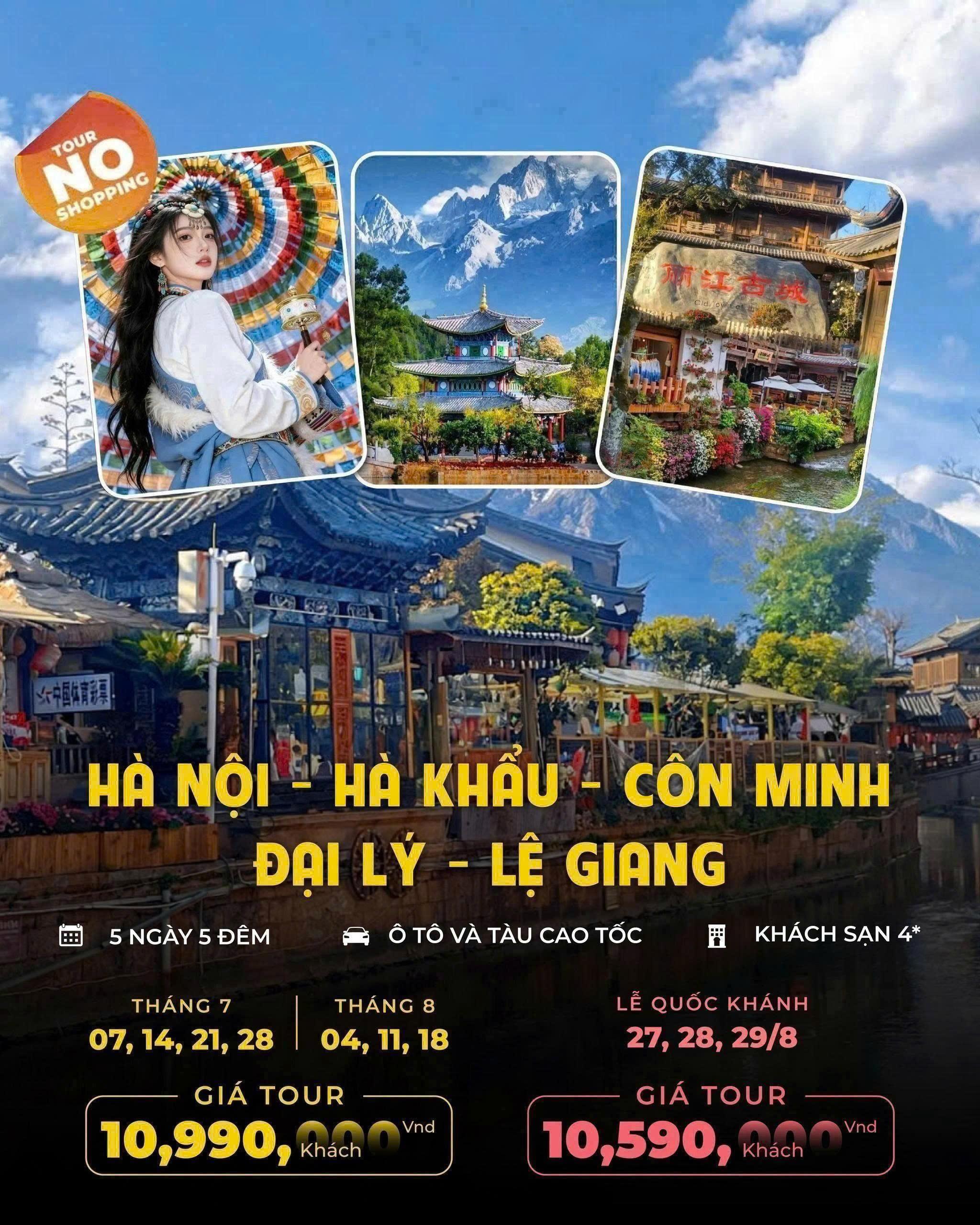 Khám Phá Hà Nội, Hà Khâu, Côn Minh, Đại Lý, Lê Giang – 5 Ngày 5 Đêm 🌄