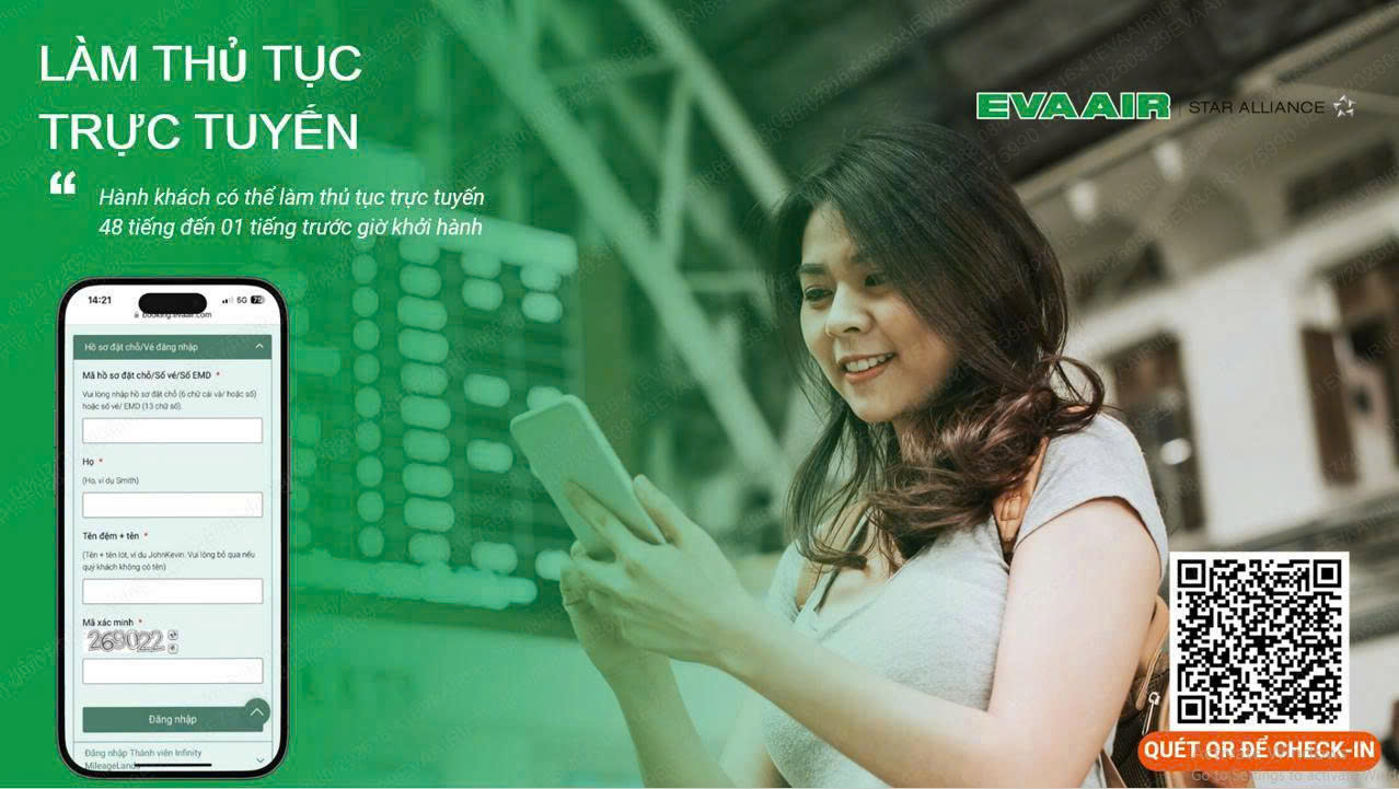 Dịch vụ đặt vé máy bay EVA AIR – Đặt chỗ nhanh chóng và tiện lợi ✈️