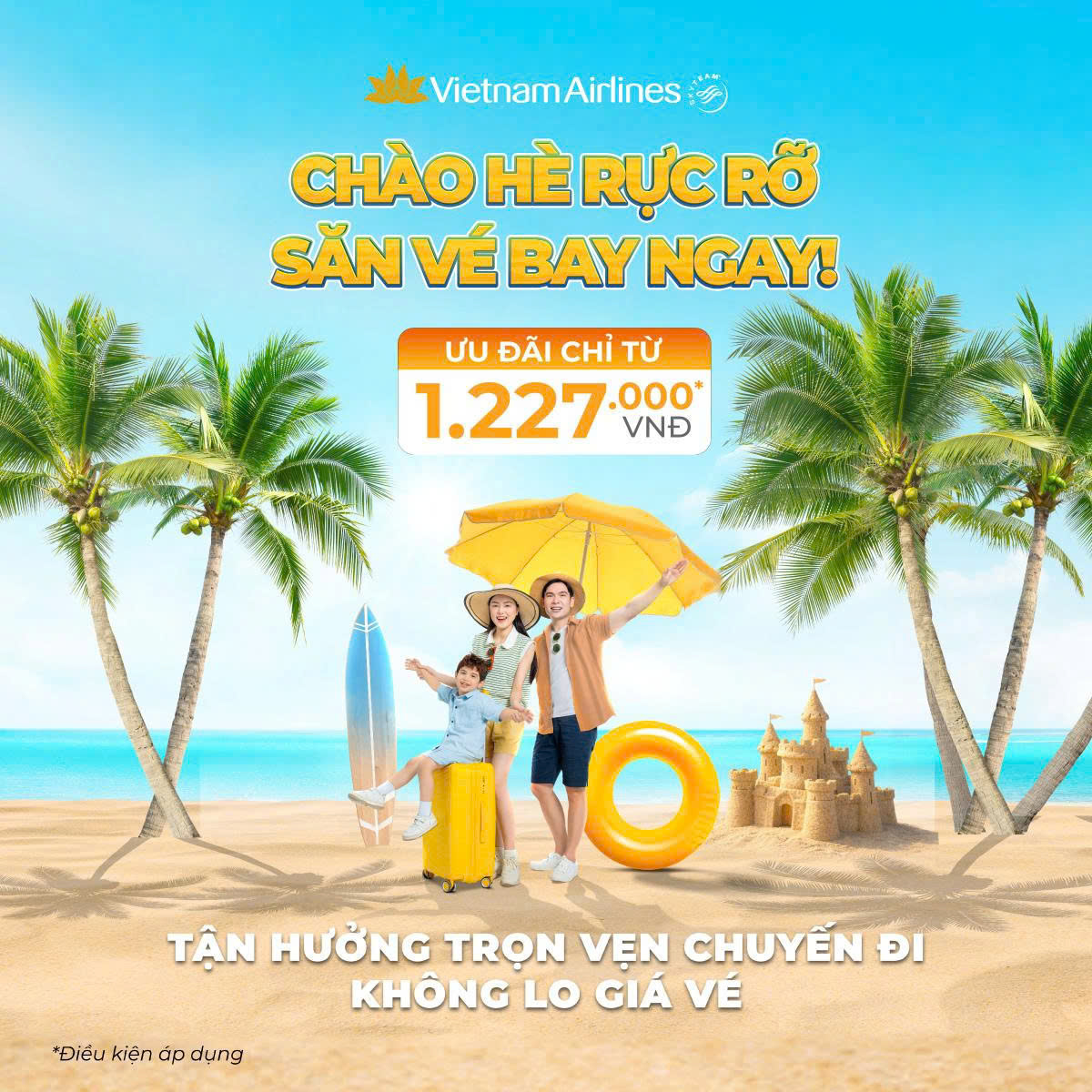 Săn Vé Bay Ngay Cùng Vietnam Airlines – Giá Chỉ Từ 1.227.000* VND ✈️👍