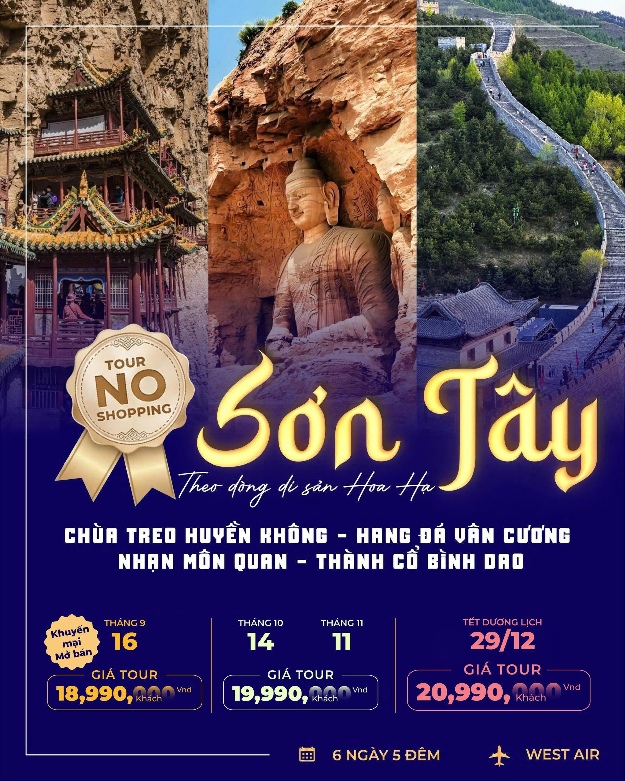 Khám Phá Huyền Bí Cùng Tour Du Lịch 5 Ngày 4 Đêm Tại Chùa Treo Huyễn Không – Hang Đá Văn Cương Nhân Môn Quan – Thành Cổ Bình Đào 🏞️✨